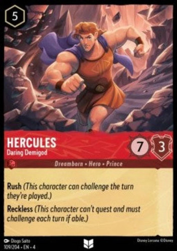 Lorcana hercules daring - lorcana,